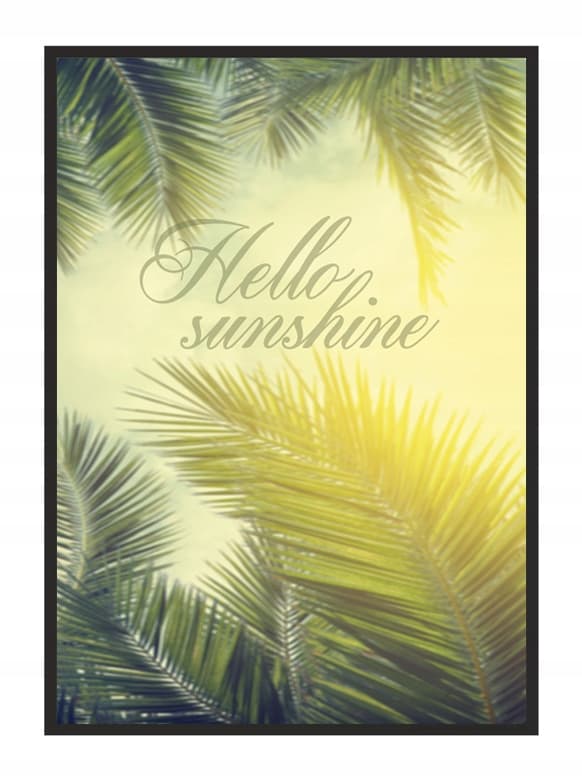 TAVELAFFIST I RAM 73x53 cm Sunshine P577