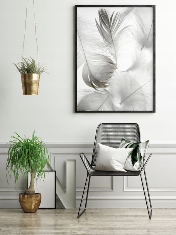 TAVELT, POSTER I RAM 73x53 cm Maskros P504