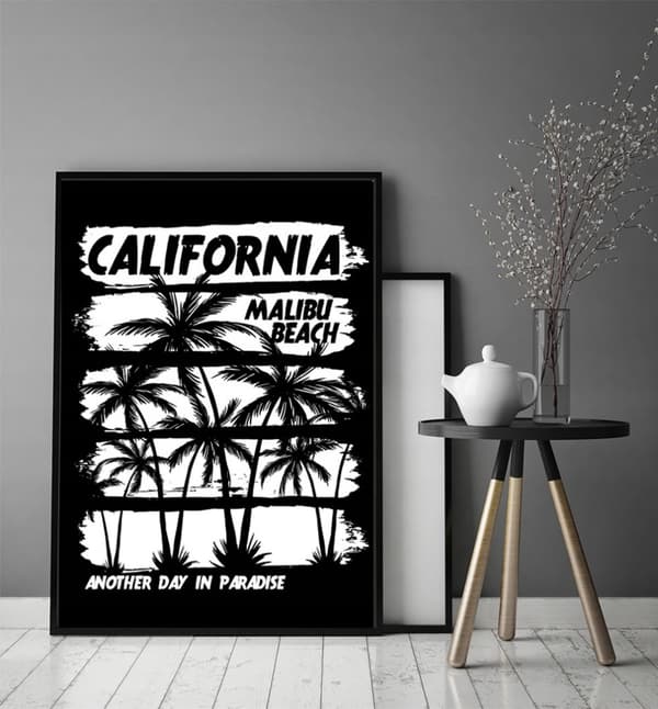 BILLEDPOKATER I RAMME 33x43 cm California P1885