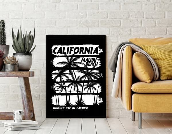 BILLEDPOKATER I RAMME 33x43 cm California P1885
