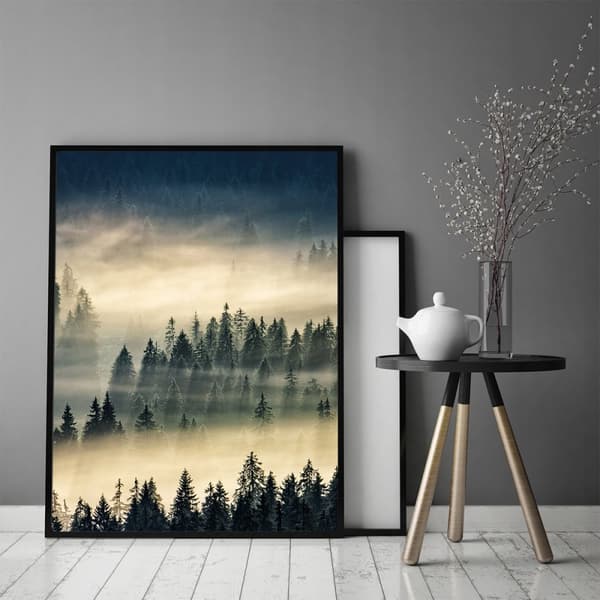 KUVAPUOLISTE KEHYISSÄ 53x73 cm Vuoret P1843