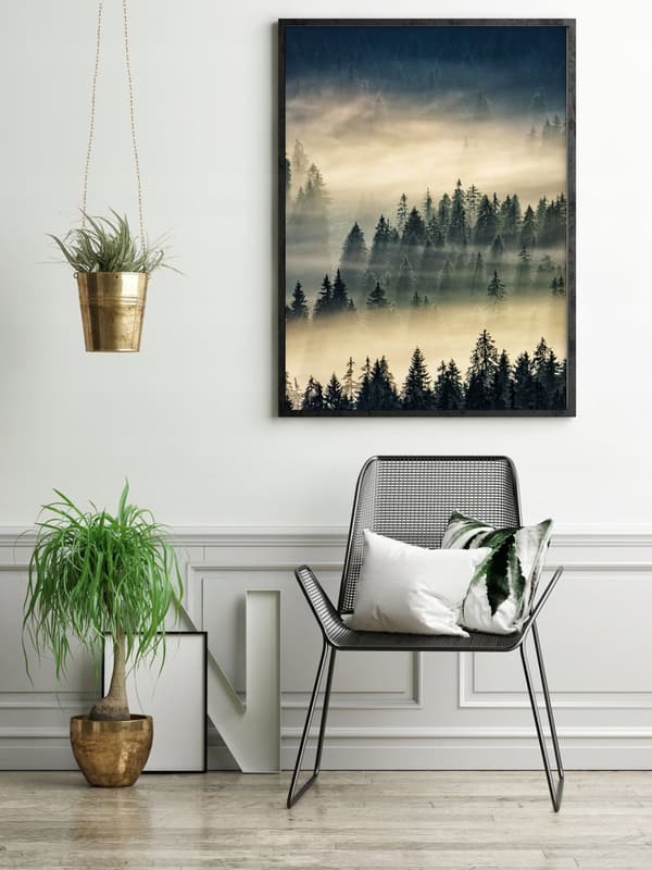 KUVAPUOLISTE KEHYISSÄ 53x73 cm Vuoret P1843