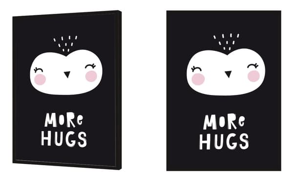 KUVAPOSTERI KEHYISSÄ 33x43 cm Hugs Scandi PD348