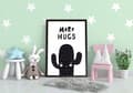 Miniatyrbild 2 av 4: TAVELAFFIST I RAM 33x43 cm Hugs Scandi PD331
