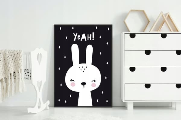 KUVAPOSTERI KEHYISSÄ 33x43 cm Rabbit Scandi PD332