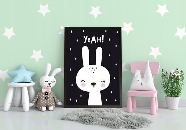 KUVAPOSTERI KEHYISSÄ 33x43 cm Rabbit Scandi PD332