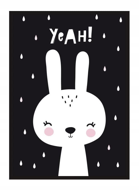 KUVAPOSTERI KEHYISSÄ 33x43 cm Rabbit Scandi PD332