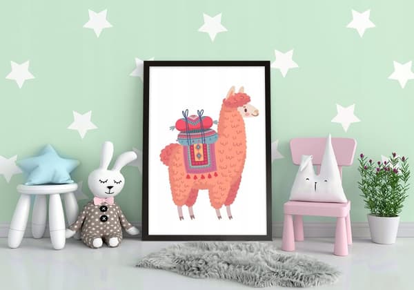 POSTER I RAM 33x43 cm Alpacka PD321