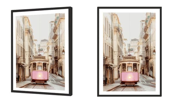 TAVELAFFIST I RAM 53x73 cm Stad P2100
