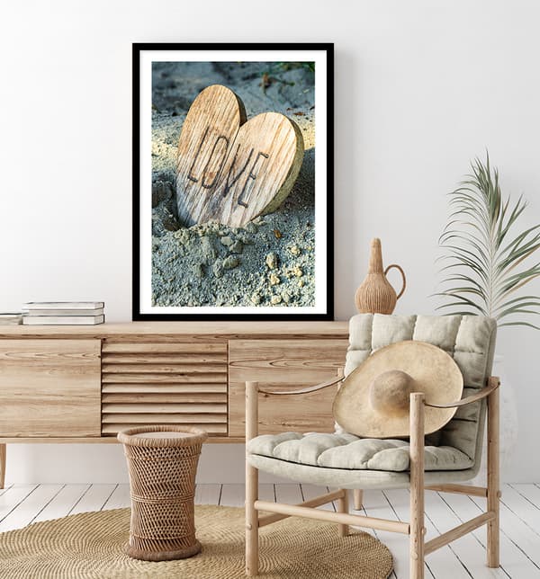 BILLEDPOKATER I RAMME 53x73 cm Kærlighed Valentinsdag P2107