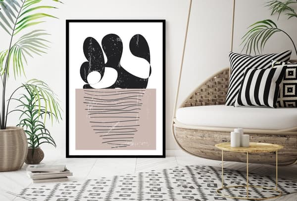 BILLEDPOKATER I RAMME 53x73 cm Boho P2205