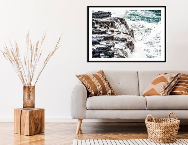 BILLEDPOKATER I RAMME 53x73 cm Havpos P2270