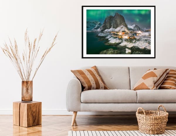 BILLEDPOKATER I RAMME 53x73 cm Norge P2281