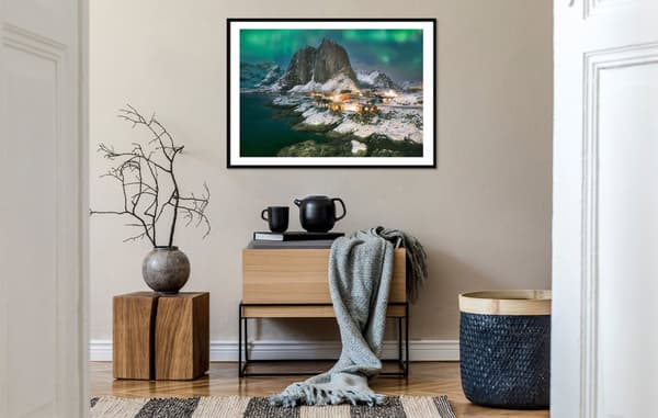 BILLEDPOKATER I RAMME 53x73 cm Norge P2281