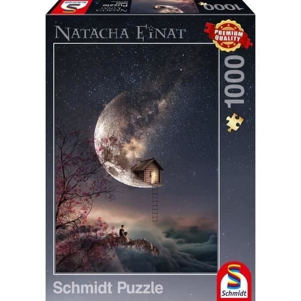 Pussel - SCHMIDT SPIELE - Drömdamm - Fantasi - 1000 bitar - Flerfärgad