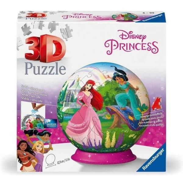 Disney Prinsesse 3D Kuglepuslespil - Fra 6 år - Ravensburger - 11579