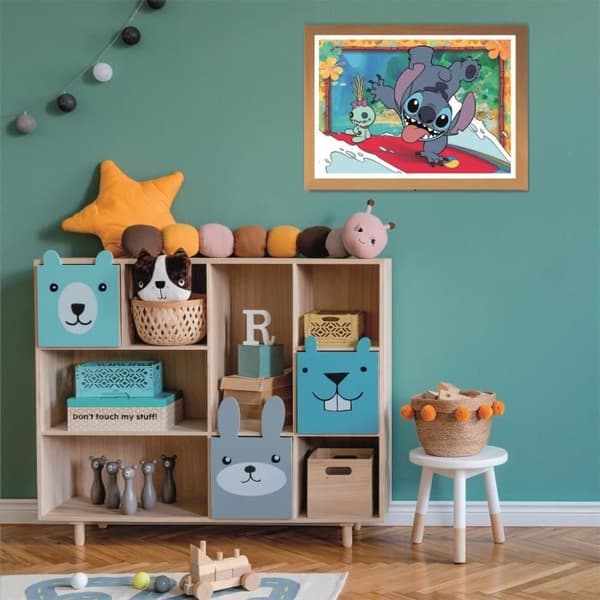 Puslespil - CLEMENTONI - Stitch - 2 puslespil med 20 brikker - For børn fra 3 år - Tegneserietema