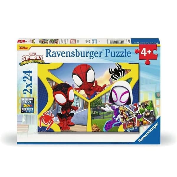 2x24-bitars Spidey & Company-pussel - Från 4 år Ravensburger