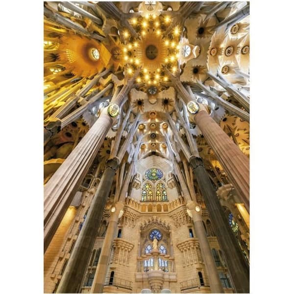 Sagrada Familian sisätilat - 1000 palan palapeli