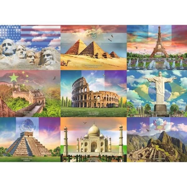 Børnepuslespil 200 sider XXL - Verdens monumenter - Ravensburger - Arkitektur og monumenter - Fra 8 år