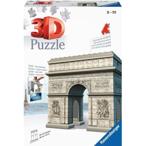 3D-palapeli Riemukaari - Ravensburger - 216 palaa - liimaton - 8-vuotiaille ja vanhemmille