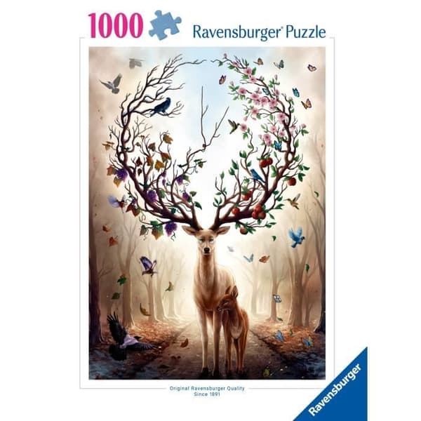 1000 brikkers fantasy hjorte puslespil, voksne og børn fra 14 år, puslespil i høj kvalitet, 12000459, Ravensburger
