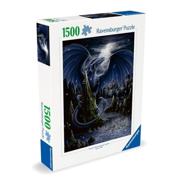 Ravensburger - Pussel 1500 bitar - Den blå draken - Vuxna och barn från 14 år - Högkvalitativt pussel 80x60cm -12000731