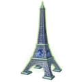 Pikkukuva 2 / 6: Ravensburger-Palapeli 3D Eiffel-torni fosforoiva 50 vuotta-10-vuotiaasta alkaen-216 numeroitua palaa, koottavissa ilman liimaa-Lisävarusteet sisältyvä