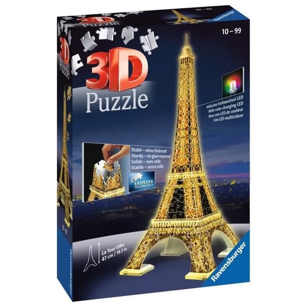 RAVENSBURGER Pussel 3D Eiffeltornet Natt Utgåva 216 bitar