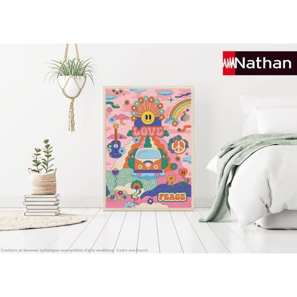 1000 bitars pussel i hippiestil / Cha Cha Pop, åldrar 14, premiumpussel, konstnärskollektion, 12001443, Nathan