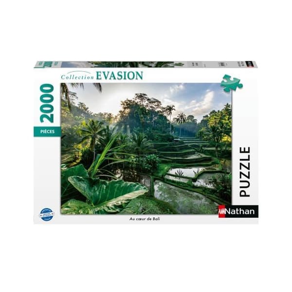 Puslespil med 2000 brikker i hjertet af Bali, Voksne og børn fra 14 år, Escape Collection, 12001518, Nathan