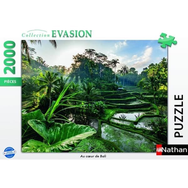 Puslespil med 2000 brikker i hjertet af Bali, Voksne og børn fra 14 år, Escape Collection, 12001518, Nathan