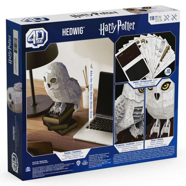 SNURRA MÄSTAREN HEDWIG Harry Potter 4D-bygge