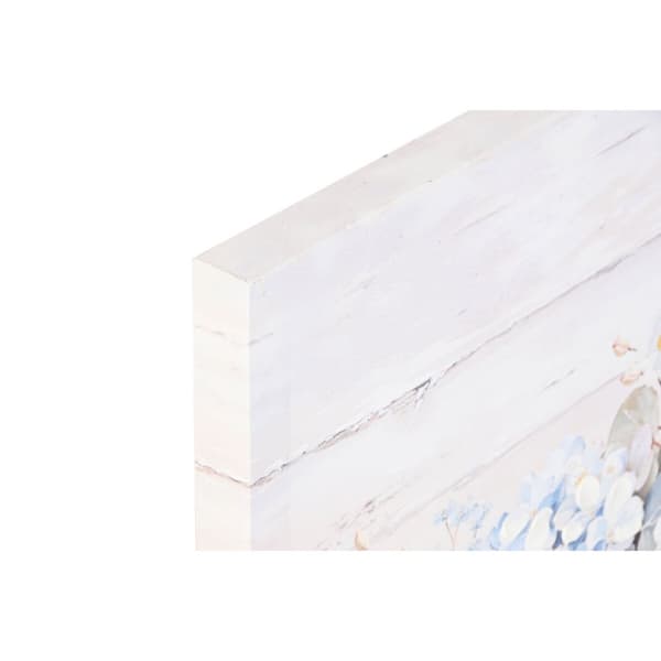 Tavla Home ESPRIT Blå Grå Shabby Chic Hortensia 60 x 3 x 60 cm (2 antal)