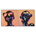 Miniatyrbild 1 av 4: Tavla Home ESPRIT Orange chica 80 x 3,5 x 80 cm (2 antal)