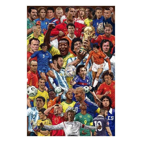 Affisch - affisch Grupo erik - GPE5817 - Affisch legendariska fotbollsspelare - Heminredning, Väggdekoration, Dekorativ affisch