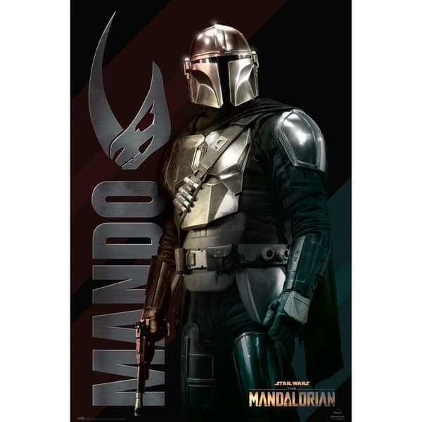 Affisch - Star Wars - The Mandalorian - 61 x 91,5 cm - Väggdekoration - Inredning