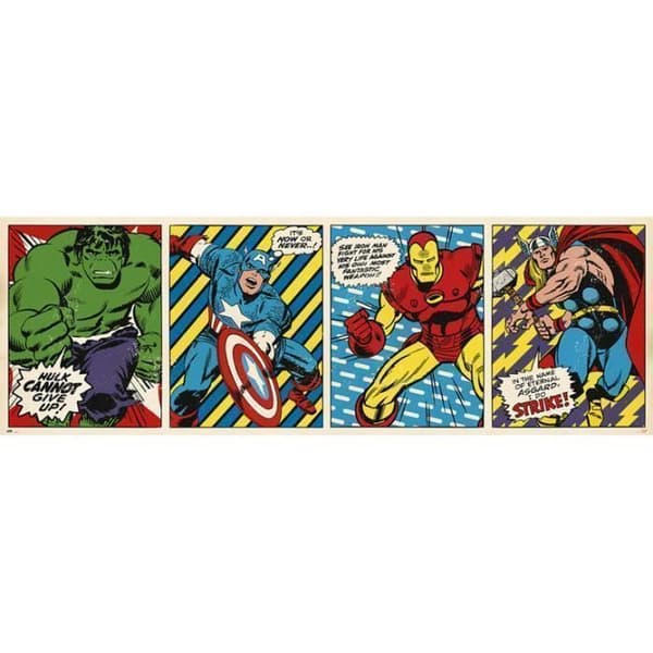 Dörraffisch Marvel Comics Triptico