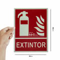 Miniatyrbild 3 av 4: Affisch - Normaluz poster - A00401 - Brandsläckare signal 21 x 30 cm klass A PVC 1 mm godkänd släckning av hög kvalitet