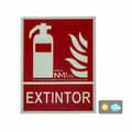 Miniatyrbild 2 av 4: Affisch - Normaluz poster - A00401 - Brandsläckare signal 21 x 30 cm klass A PVC 1 mm godkänd släckning av hög kvalitet
