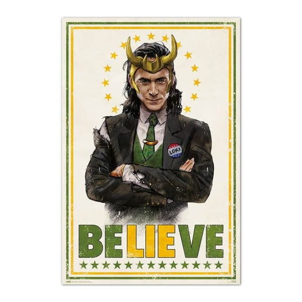 Poster Väggdekoration - Marvel - Loki - 61 x 91,5 cm - Glättat papper 150 g/m² - Inredning