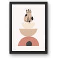 Miniatyrbillede 1 af 7: Abstrakt Katt Poster – Modern Väggkonst i Hög Kvalitet | Fotopapper 30×40 / 50×70 cm | Djurtavla & Inredning
