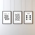 Pikkukuva 5 / 6: 3 sBauhaus Ausstellung Poster – Ikonisk Designaffisch | Modern Väggkonst 30×40 / 50×70 cm | Högkvalitativt Fotopapper