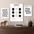 Pikkukuva 6 / 6: 3 sBauhaus Ausstellung Poster – Ikonisk Designaffisch | Modern Väggkonst 30×40 / 50×70 cm | Högkvalitativt Fotopapper