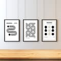 Pikkukuva 2 / 6: 3 sBauhaus Ausstellung Poster – Ikonisk Designaffisch | Modern Väggkonst 30×40 / 50×70 cm | Högkvalitativt Fotopapper