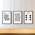 Pikkukuva 2 / 6: 3 sBauhaus Ausstellung Poster – Ikonisk Designaffisch | Modern Väggkonst 30×40 / 50×70 cm | Högkvalitativt Fotopapper