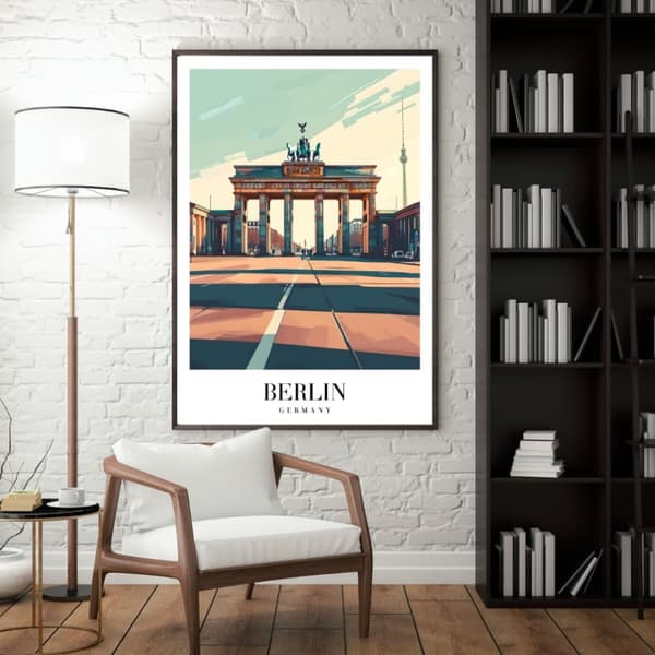 Affisch – Berlin, Tyskland | Urban Stil & Historisk Karaktär