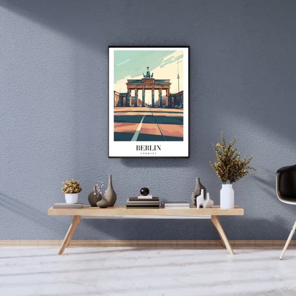 Affisch – Berlin, Tyskland | Urban Stil & Historisk Karaktär