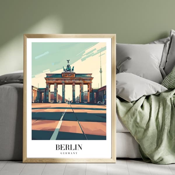 Affisch – Berlin, Tyskland | Urban Stil & Historisk Karaktär 30x40 cm