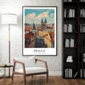 Pikkukuva 4 / 6: Affisch – Prag, Tjeckien | Romantisk Historia & Arkitektonisk Skönhet